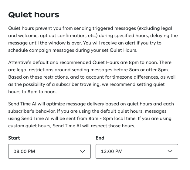 Quiet hours - 2025.05.14
