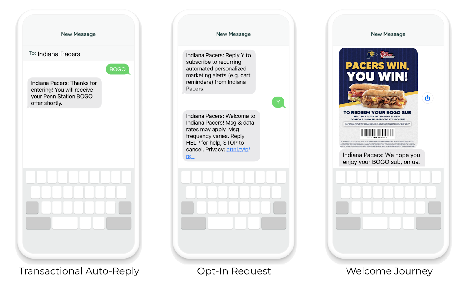 user opt-in flow