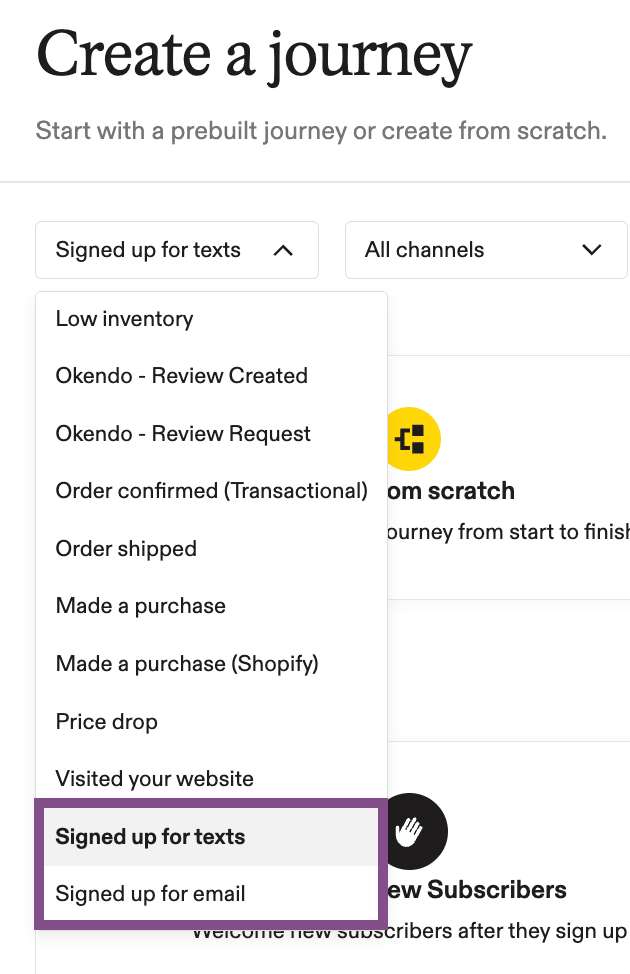 Image showing sign-up source trigger