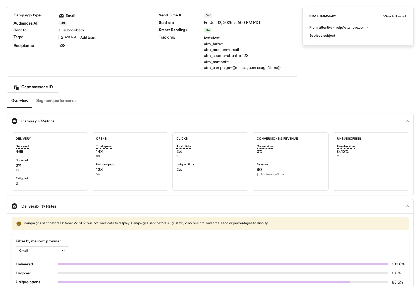 Image showing individual variant metrics