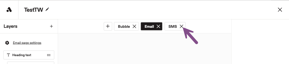 Image showing where to add or remove sign-up unit pages