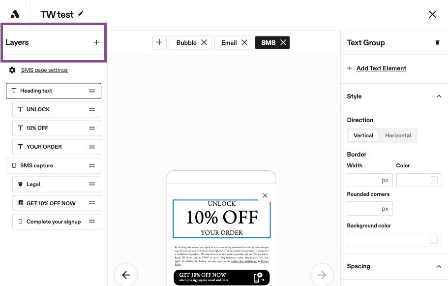 Image showing how to identify which sign-up builder you're using