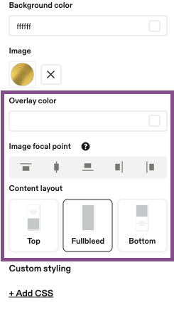 Image showing how to adjust background image