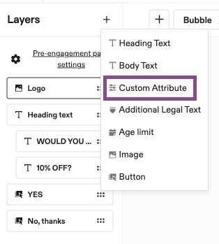Image showing how to add preference collection