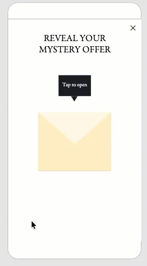 GIF showing envelope