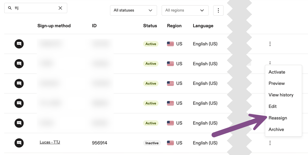 Image showing where to go to assign the offer and welcome journey